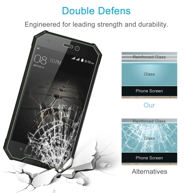 10 PCS 0.26mm 9H 2.5D Tempered Glass Film For Blackview BV4000 Pro - For Blackview by PMC TechLife | Online Shopping South Africa | PMC TechLife