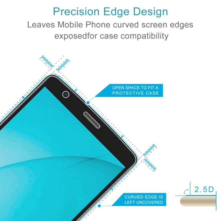 50 PCS 0.26mm 9H 2.5D Tempered Glass Film For Blackview A20 - For Blackview by PMC TechLife | Online Shopping South Africa | PMC TechLife
