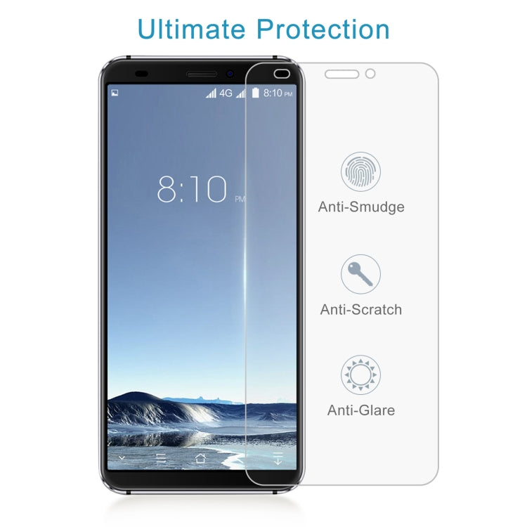 50 PCS 0.26mm 9H 2.5D Tempered Glass Film For Blackview S6