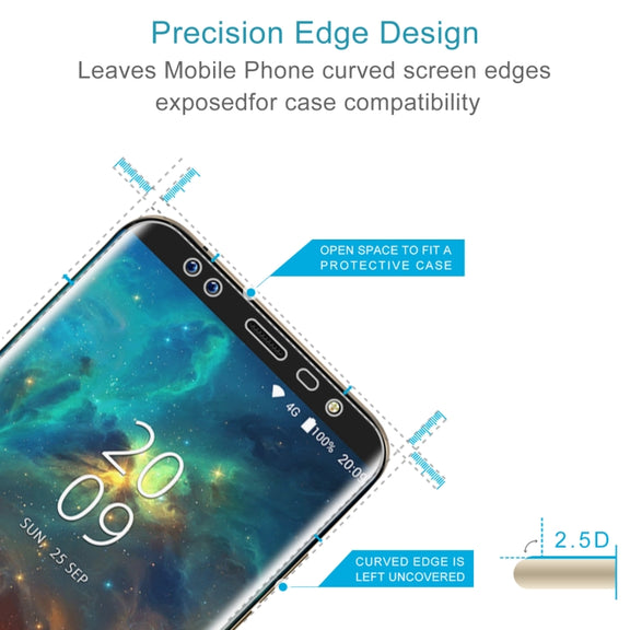 50 PCS 0.26mm 9H 2.5D Tempered Glass Film For Blackview S8