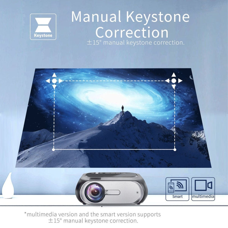 T7 1920x1080P 200 ANSI Portable Home Theater LED HD Digital Projector, Basic Version, AU Plug(Black)