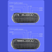 T7 1920x1080P 200 ANSI Portable Home Theater LED HD Digital Projector, Basic Version, AU Plug(Black)