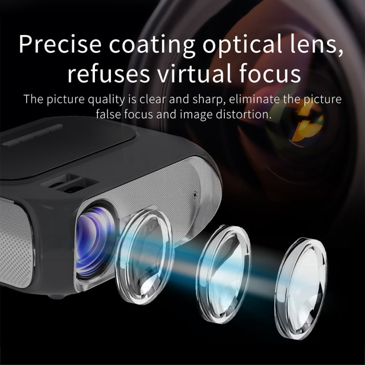 T7 1920x1080P 200 ANSI Portable Home Theater LED HD Digital Projector, Same Screen Version, AU Plug(Black) - LED Projector by PMC TechLife | Online Shopping South Africa | PMC TechLife | Buy Now Pay Later Mobicred