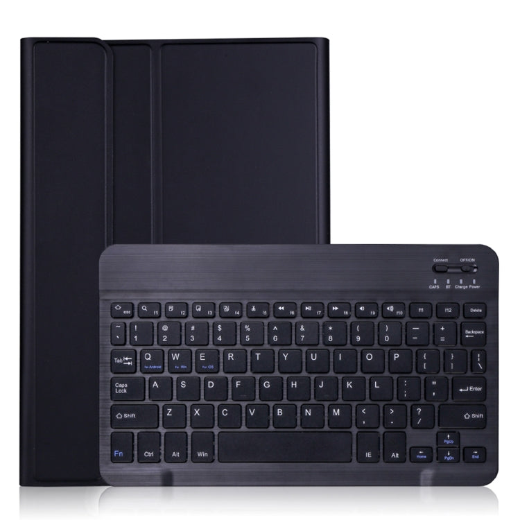 AHV7 Lambskin Texture Ultra-thin Bluetooth Keyboard Leather Tablet Case For Honor Tablet V7 Pro(Black) - Huawei Keyboard by PMC TechLife | Online Shopping South Africa | PMC TechLife