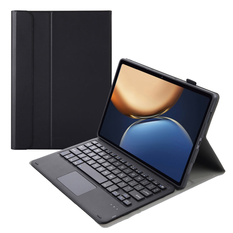 AHV7-A Lambskin Texture Ultra-thin Bluetooth Keyboard Leather Tablet Case with Touchpad For Honor Pad V8 / Tablet V7 Pro(Black) - Huawei Keyboard by PMC TechLife | Online Shopping South Africa | PMC TechLife | Buy Now Pay Later Mobicred