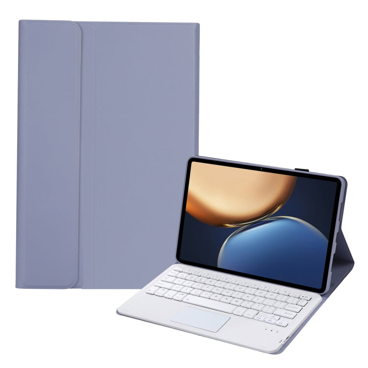 AHV7-A Lambskin Texture Ultra-thin Bluetooth Keyboard Leather Tablet Case with Touchpad For Honor Tablet V7 Pro(Purple) - Huawei Keyboard by PMC TechLife | Online Shopping South Africa | PMC TechLife