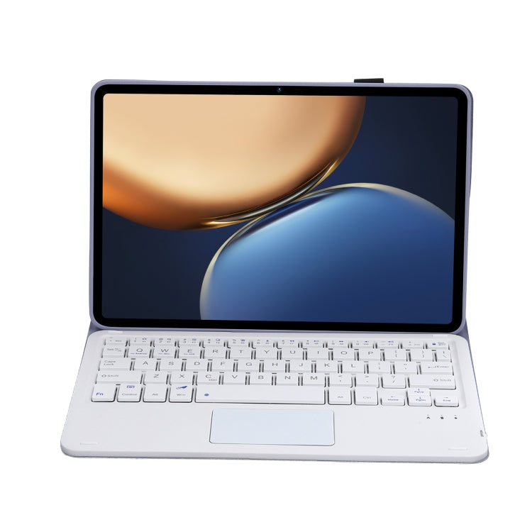 AHV7-A Lambskin Texture Ultra-thin Bluetooth Keyboard Leather Tablet Case with Touchpad For Honor Tablet V7 Pro(Purple) - Huawei Keyboard by PMC TechLife | Online Shopping South Africa | PMC TechLife