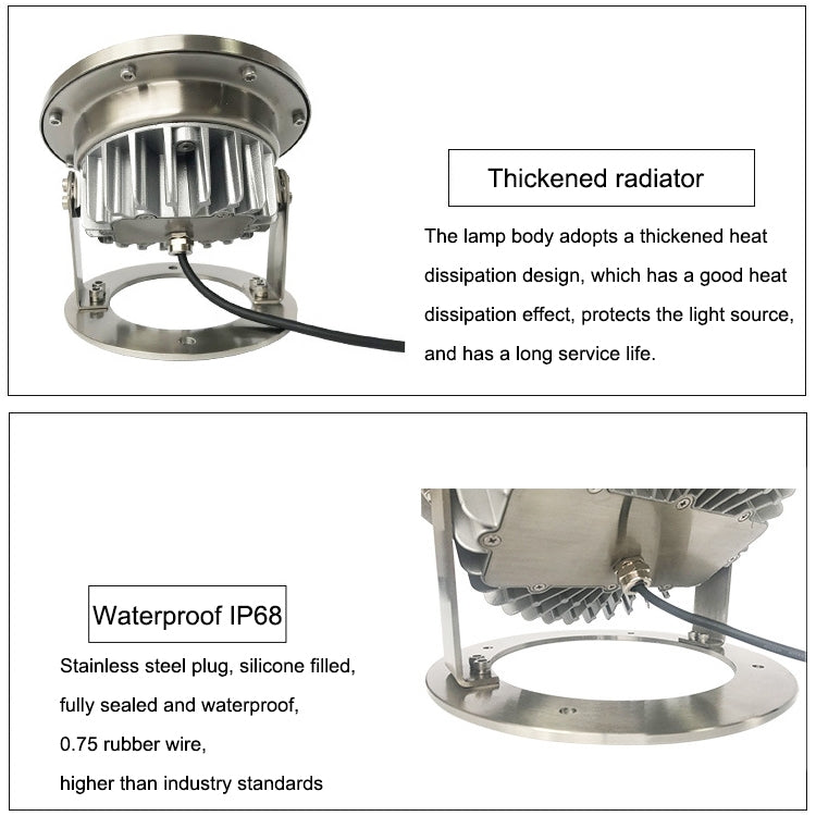50W Square Park Landscape LED Underwater Light Pool Light(White Light) - Underwater Lights by PMc TechLife | Online Shopping South Africa | PMc TechLife | Buy Now Pay Later Mobicred