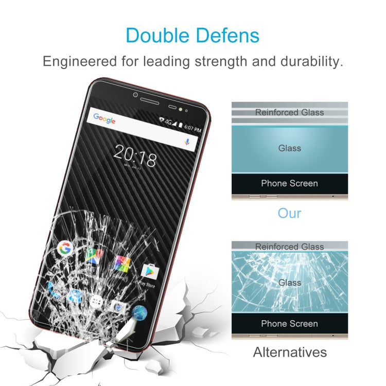 50 PCS 0.26mm 9H 2.5D Tempered Glass Film For Ulefone T1 - Ulefone Tempered Glass by PMC Jewellery | Online Shopping South Africa | PMC Jewellery | Buy Now Pay Later Mobicred