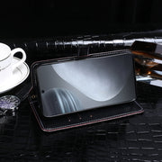 For Cubot X50 idewei Crocodile Texture Horizontal Flip Leather Case with Holder & Card Slots & Wallet(Dark Blue)