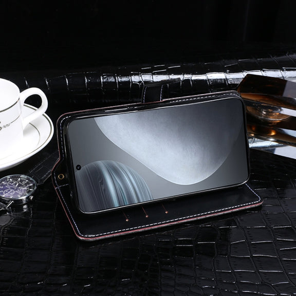 For Cubot X50 idewei Crocodile Texture Horizontal Flip Leather Case with Holder & Card Slots & Wallet(Dark Blue)