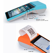 SGT-SP01 5.5 inch HD Screen Handheld POS Receipt Printer, Suit Version, EU Plug(Orange)