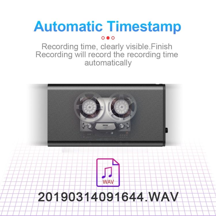 Q1 Intelligent HD Noise Reduction Voice Control Recorder, Capacity:8GB(Black)