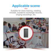 Q1 Intelligent HD Noise Reduction Voice Control Recorder, Capacity:8GB(Black)