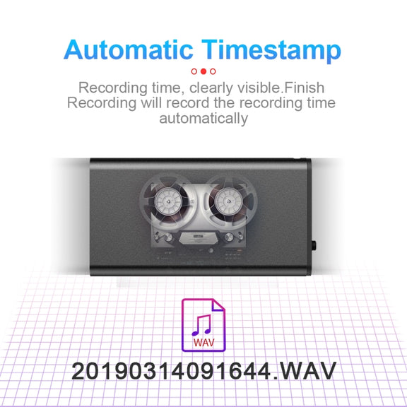 Q1 Intelligent HD Noise Reduction Voice Control Recorder, Capacity:32GB(Black)