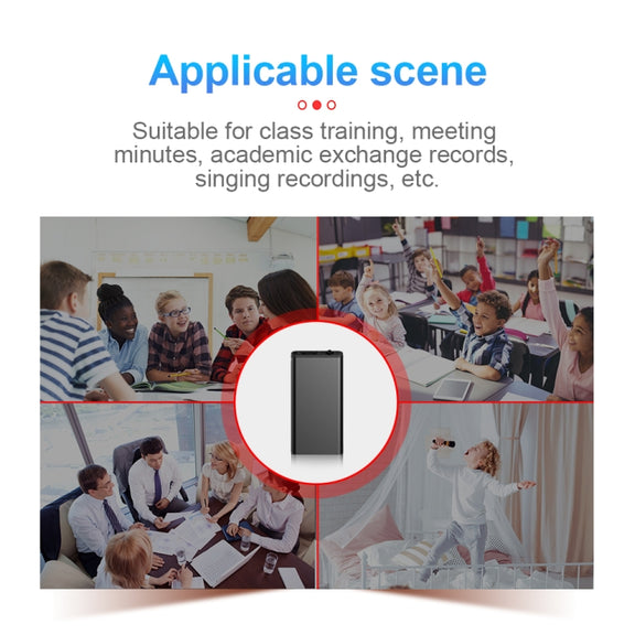 Q1 Intelligent HD Noise Reduction Voice Control Recorder, Capacity:32GB(Black)