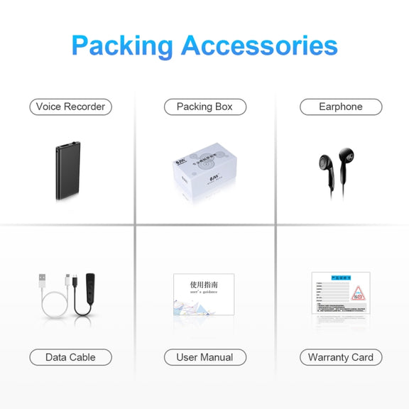Q1 Intelligent HD Noise Reduction Voice Control Recorder, Capacity:32GB(Black)