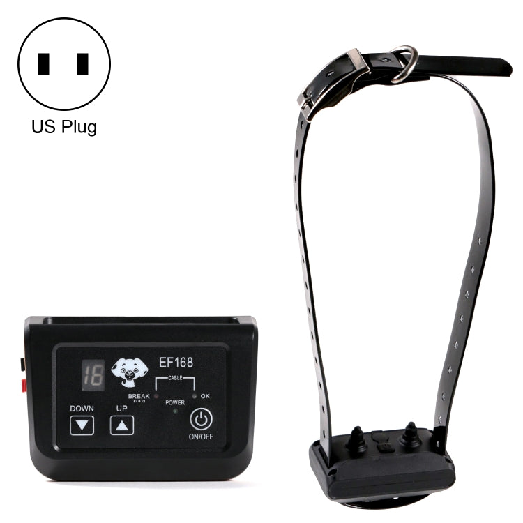 EF168 Wired Rechargeable Waterproof Pet Electronic Fence Dog Training Device, Style:1 to 1(US Plug) - free shipping - PMC TechLife - Order now!