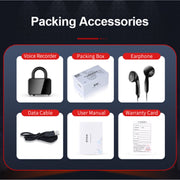 Q11 Intelligent HD Noise Reduction Lock Voice Recorder, Capacity:16GB(Black)