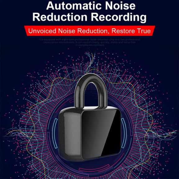 Q11 Intelligent HD Noise Reduction Lock Voice Recorder, Capacity:32GB(Black)