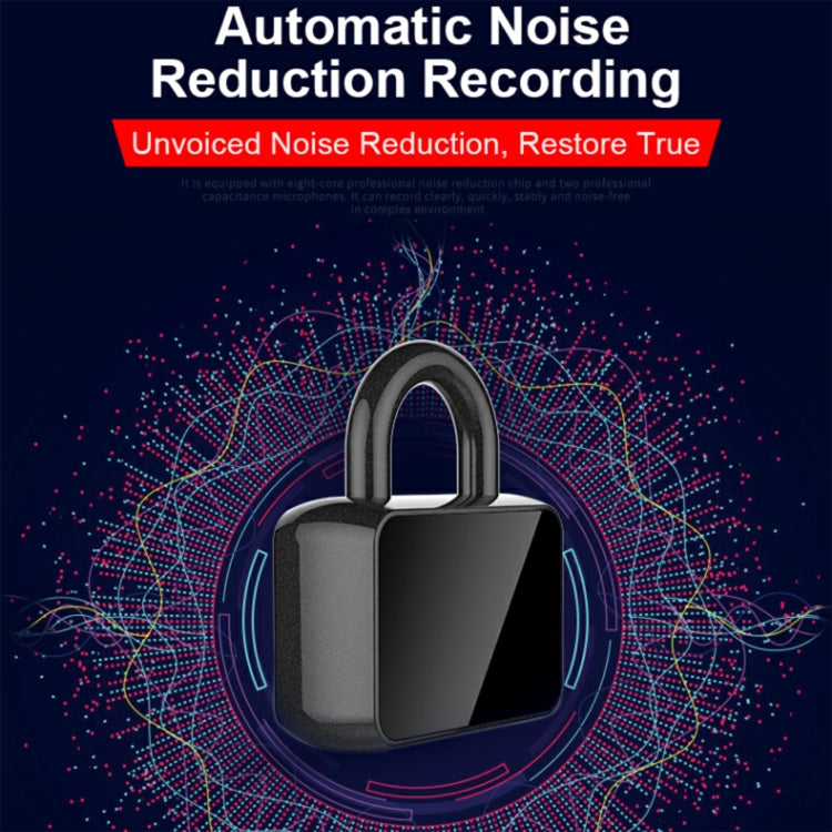 Q11 Intelligent HD Noise Reduction Lock Voice Recorder, Capacity:32GB(Black)