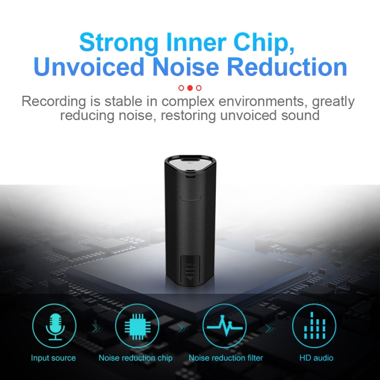 Q51 Intelligent HD Noise Reduction Remote Voice Control Recorder, Capacity:16GB(Black)