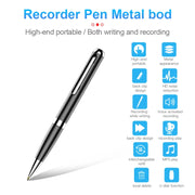 Q96 Intelligent HD Digital Noise Reduction Recording Pen, Capacity:4GB(Black)