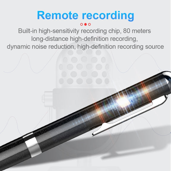 Q96 Intelligent HD Digital Noise Reduction Recording Pen, Capacity:4GB(Black)