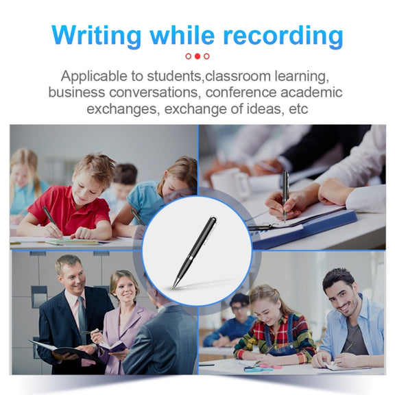 Q96 Intelligent HD Digital Noise Reduction Recording Pen, Capacity:64GB(Black)