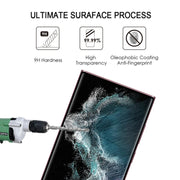 For Samsung Galaxy S22 Ultra 5G 25pcs Full Glue 3D Curved Edge Screen Tempered Glass Film(Black)