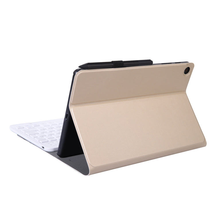 A08 Ultra-thin Bluetooth Keyboard Leather Case For Samsung Galaxy Tab A8 2021 SM-X205 / SM-X200(Gold) - Samsung Keyboard by PMC TechLife | Online Shopping South Africa | PMC TechLife