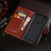 For TCL 20 R 5G idewei Crazy Horse Texture Leather Phone Case(Red)