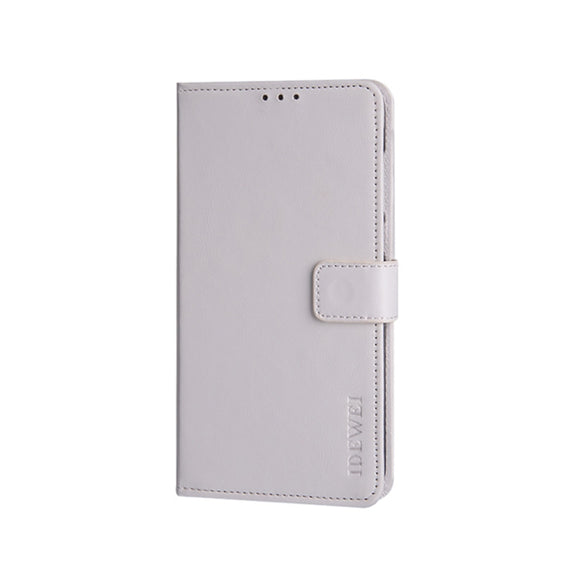 For Umidigi Bison X10 idewei Crazy Horse Texture Leather Phone Case(White)