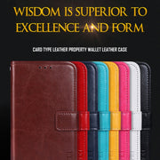 For Umidigi Bison X10 idewei Crazy Horse Texture Leather Phone Case(Red)
