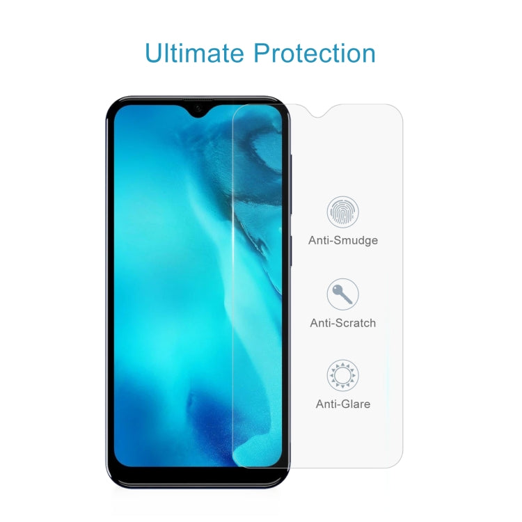 50 PCS 0.26mm 9H 2.5D Tempered Glass Film For Doogee X93