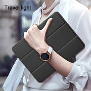 For iPad 10.2 Mutural Horizontal Flip PC + TPU + PU Leather Case with Holder & Pen Slot(Red)