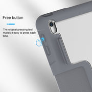 For iPad 10.2 Mutural Horizontal Flip PC + TPU + PU Leather Case with Holder & Pen Slot(Blue)