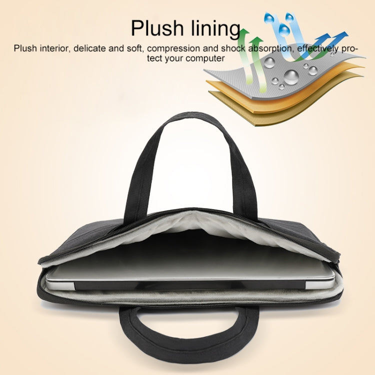 POFOKO C510 Water-resistant Oxford Cloth Laptop Handbag For 15.6 inch Laptops(Black)