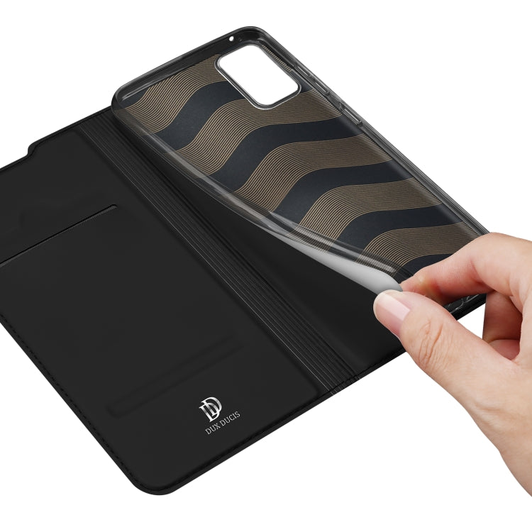 For Samsung Galaxy A53 5G DUX DUCIS Skin Pro Series Shockproof Horizontal Flip Leather Phone Case(Black)