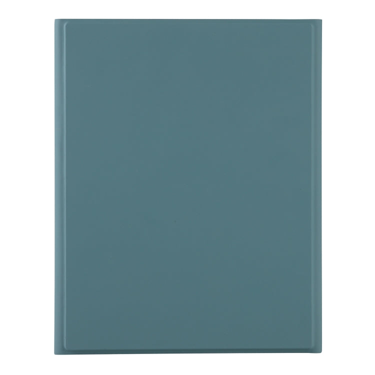 A11B-A Lambskin Texture Square Keycap Bluetooth Keyboard Leather Case with Touch Control For iPad Air 4 2020 10.9 / Pro 11 inch 2021 & 2020 & 2018(Dark Green)