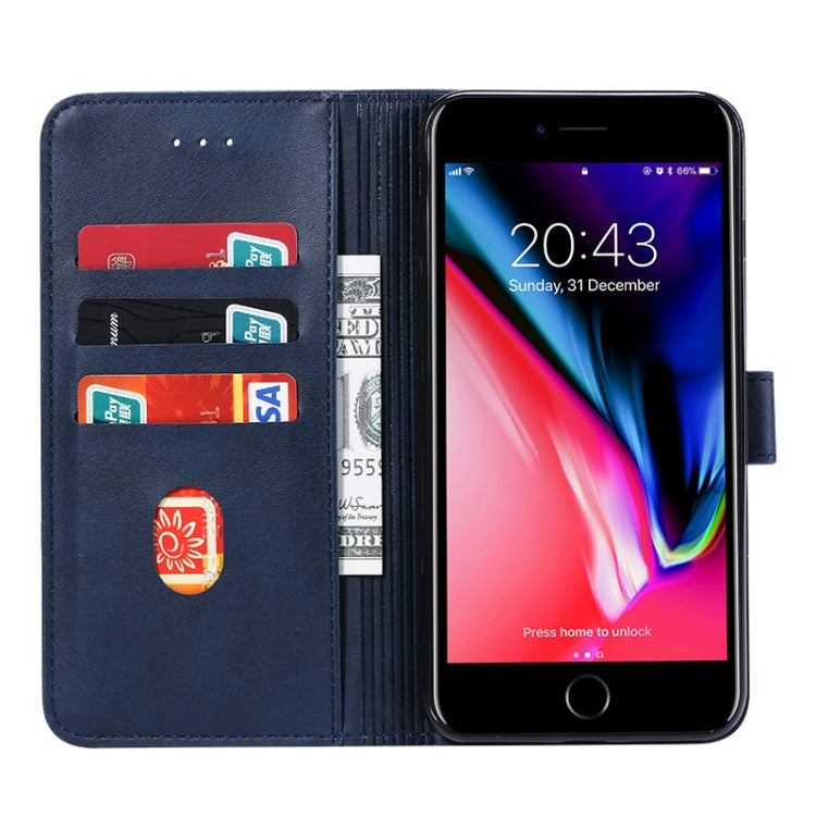 For iPhone 8 Plus / 7 Plus GUSSIM Magnetic Horizontal Flip Leather Case with Holder & Card Slots & & Wallet(Blue) - More iPhone Cases by GUSSIM | Online Shopping South Africa | PMC TechLife