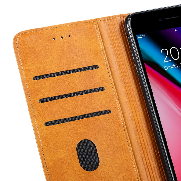 For iPhone 8 Plus / 7 Plus GUSSIM Magnetic Horizontal Flip Leather Case with Holder & Card Slots & & Wallet(Blue) - More iPhone Cases by GUSSIM | Online Shopping South Africa | PMC TechLife