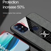 For OnePlus Nord N10 5G XINLI Stitching Cloth Texture Shockproof TPU Phone Case(Black)