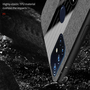 For OnePlus Nord N10 5G XINLI Stitching Cloth Texture Shockproof TPU Phone Case(Black)