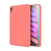 For iPad mini 2024 / mini 6 Mutural Silicone Microfiber Tablet Case(Pink Orange)