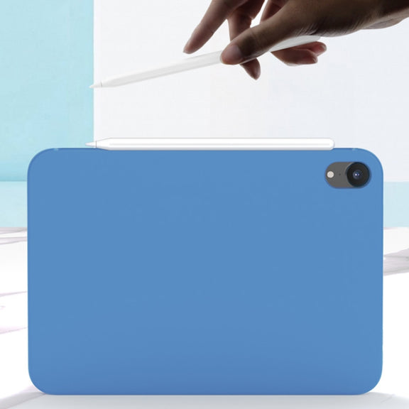 For iPad mini 2024 / mini 6 Mutural Silicone Microfiber Tablet Case(Pink Orange)
