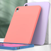 For iPad mini 2024 / mini 6 Mutural Silicone Microfiber Tablet Case(Light Blue)