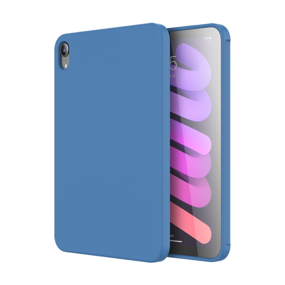 For iPad mini 2024 / mini 6 Mutural Silicone Microfiber Tablet Case(Light Blue)