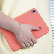 For iPad mini 2024 / mini 6 Mutural Silicone Microfiber Tablet Case(Pink)