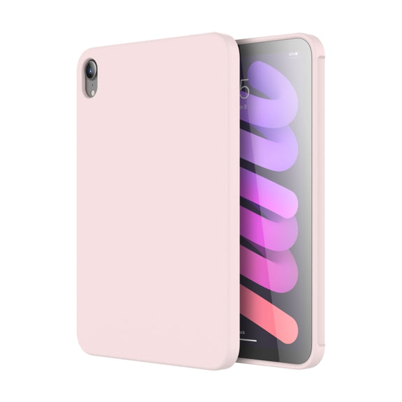 For iPad mini 2024 / mini 6 Mutural Silicone Microfiber Tablet Case(Pink)